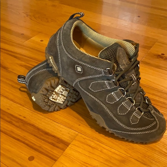 Women’s Columbia Olive Green Suede Hiking Shoes 8M - Picture 5 of 12